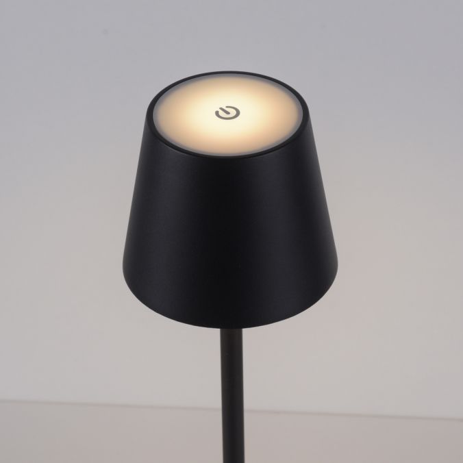 Paul Neuhaus Akku Tischleuchten 3er Set, schwarz Indoor, Outdoor, Camping Heißer Verkauf