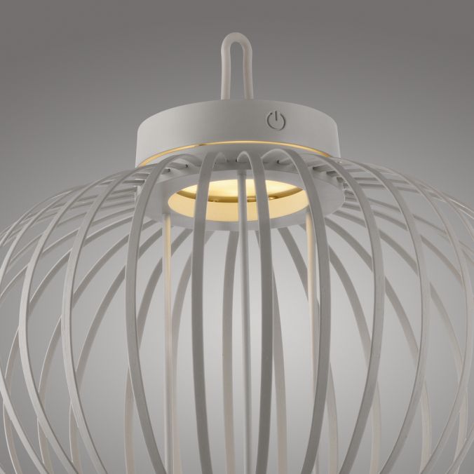 Paul Neuhaus LED Tischleuchte D=36cm greige Akkulampe USB IP44 dimmbar per Touch Tägliche Deals