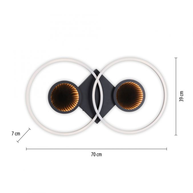 Paul Neuhaus LED Deckenleuchte schwarz Effekte RGB Rainbow CCT dimmbar Fernbedienung Letzter Tag