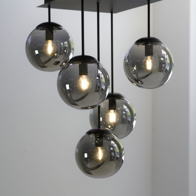 Paul Neuhaus LED Deckenleuchte, schwarz, schlicht, zeitlos, 5 flammige Deckenlampe Bis zu 60% Rabatt