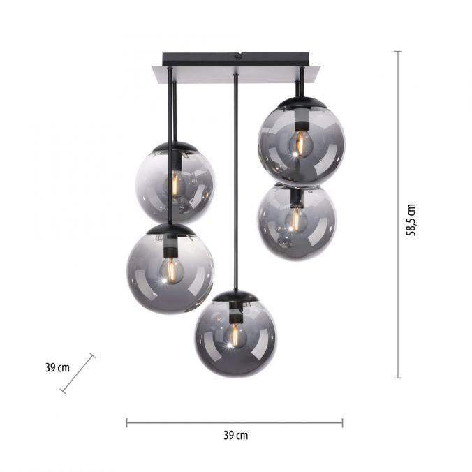 Paul Neuhaus LED Deckenleuchte, schwarz, schlicht, zeitlos, 5 flammige Deckenlampe Bis zu 60% Rabatt