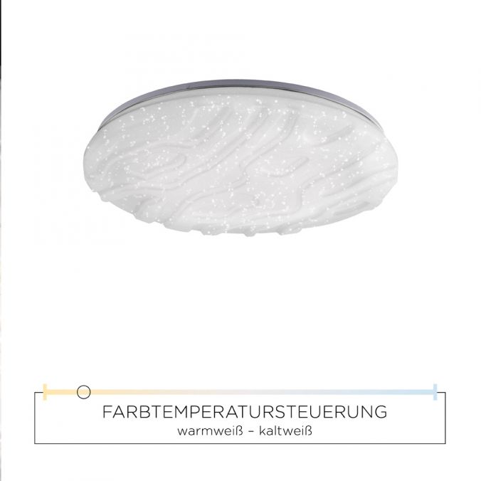 Paul Neuhaus LED-Deckenleuchte, Sternenhimmeldekor, Lichtfarbsteuerung, Dimmfunktion Sonderangebot der Fabrik