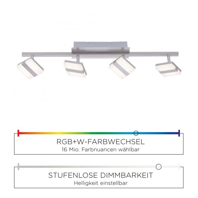 Paul Neuhaus LED Deckenleuchte, Balkenstrahler Smart Home fähig, RGBW Super Rabatt