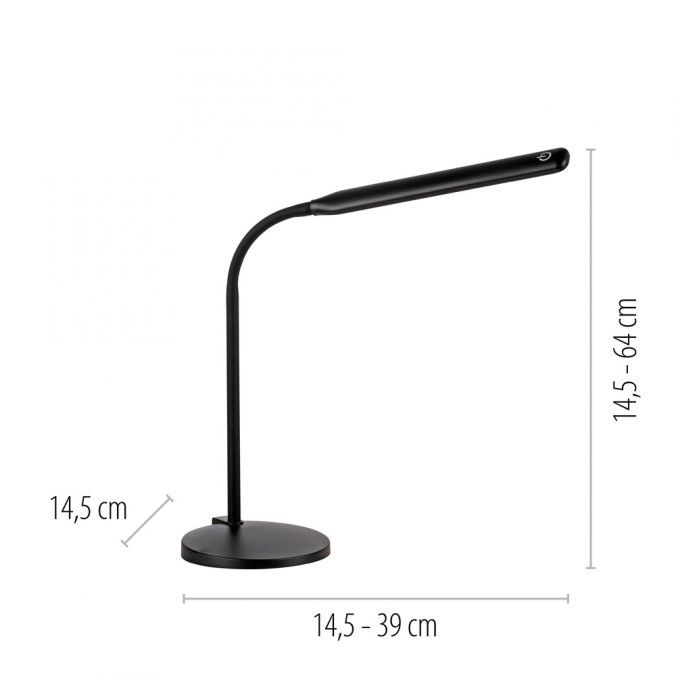 Paul Neuhaus LED Tischleuchte schwarz dimmbar per Touch CCT Schreibtischlampe Riesige Rabatte