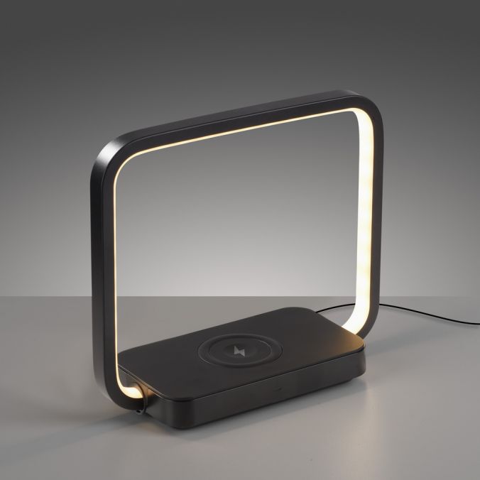Paul Neuhaus LED Tischleuchte schwarz Handy Ladefunktion Touchschalter dimmbar Clearance-Verkauf