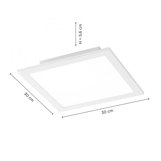 Paul Neuhaus LED-Panel, weiß, 30x30cm, neutralweiß, flache Bauart, quadratisch Speichern exportieren