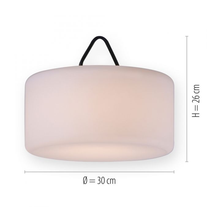 Paul Neuhaus LED-Pendelleuchte, IP44, Akkuleuchte, RGB+W, Tastschalter, inkl. USB-Kabel Fabrikverkauf