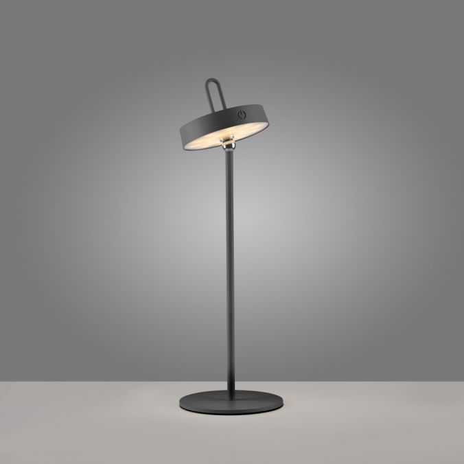 Paul Neuhaus LED Tischlampe schwarz Akku Touchdimmer spritzwassergeschützt USB Blitzverkäufe