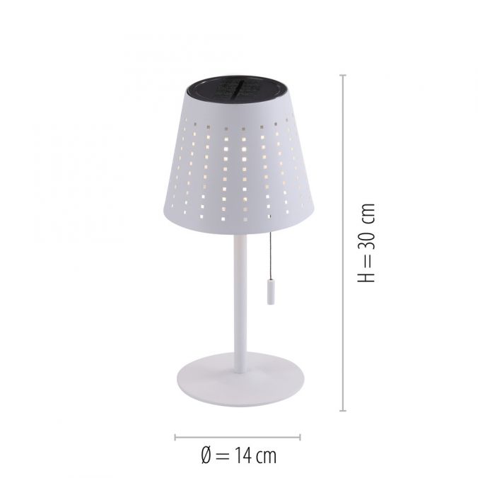 Paul Neuhaus LED Tischleuchte, weiss, dimmbar, solarbetrieben, modern, kabellos Sonderangebot