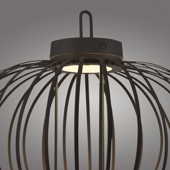 Paul Neuhaus LED Tischleuchte D=46cm schwarz Akkulampe USB IP44 dimmbar per Touch Rabatt