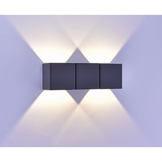 Paul Neuhaus LED-Außenwandleuchte, anthrazit, warmweiß, spritzwassergeschützt, modern Großer Ausverkauf