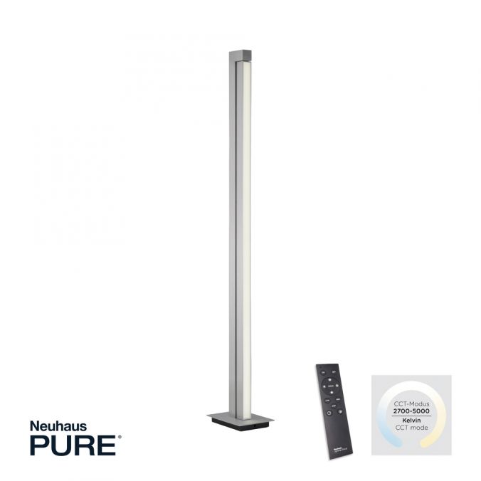 Paul Neuhaus Paul Neuhaus PURE LINES FLOOR LED Stehleuchte aluminium dimmbar drehbar Schalter