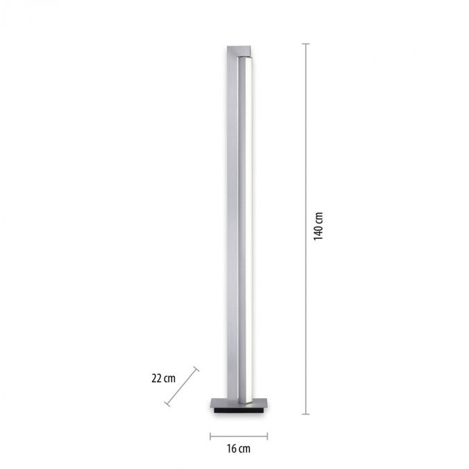 Paul Neuhaus Paul Neuhaus PURE LINES FLOOR LED Stehleuchte aluminium dimmbar drehbar Schalter Black Friday