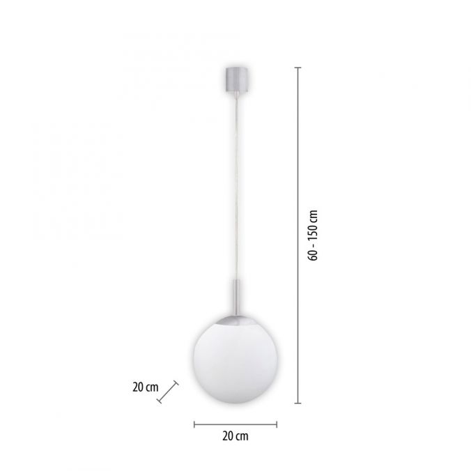 Paul Neuhaus LED Pendelleuchte Smarthome D=20 silber dimmbar App Fernbedienung Lagerräumung