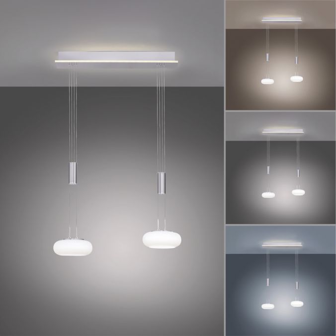 Paul Neuhaus Paul Neuhaus, Q-ETIENNE, LED Pendelleuchte stahl, Smart Home Online Outlet