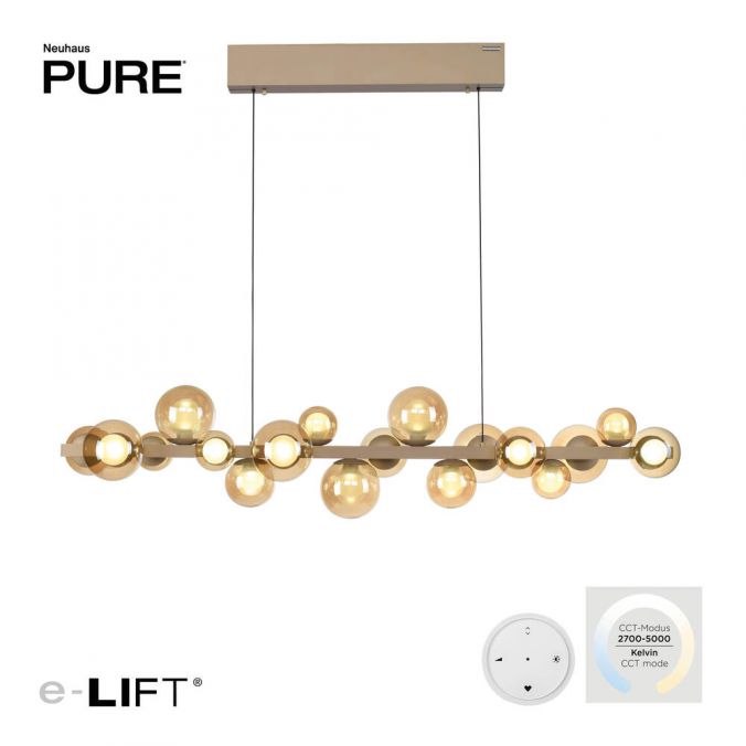 Paul Neuhaus Paul Neuhaus LED Pendelleuchte PURE E-Popup bronce höhenverstellbar