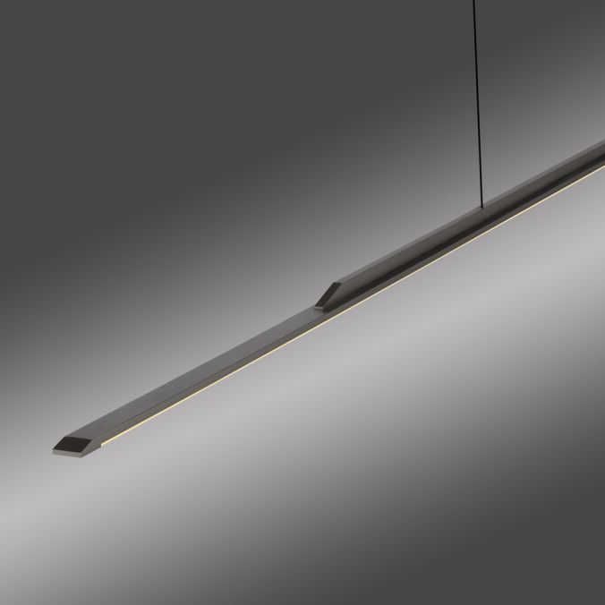 Paul Neuhaus Paul Neuhaus Pendelleuchte PURE Surface grau eloxiert 160x25 höhenverstellbar Räumungsverkauf