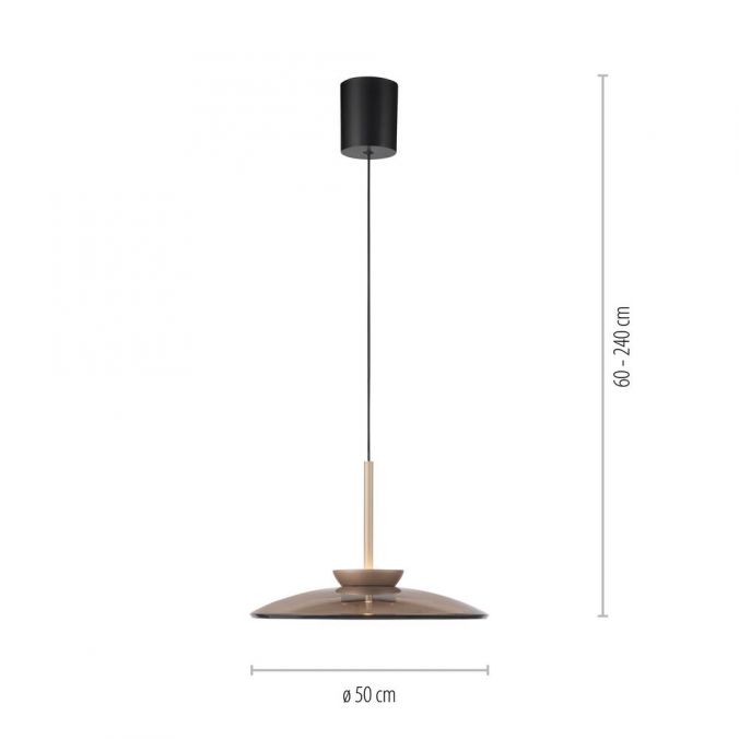 Paul Neuhaus Paul Neuhaus LED Pendelleuchte PURE E-Moon bronce elekrisch verstellbar Sonderangebote