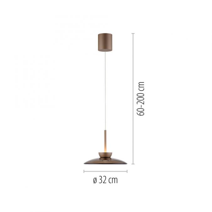 Paul Neuhaus Paul Neuhaus LED Pendelleuchte PURE Moon bronze höhenverstellbar VIP-Rabatte