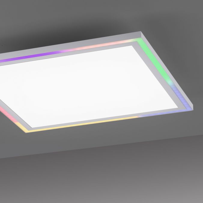 Paul Neuhaus LED Deckenleuchte 40x40 weiss flach Rainbow RGB Fernbedienung Alleskönner Super Sparpreis