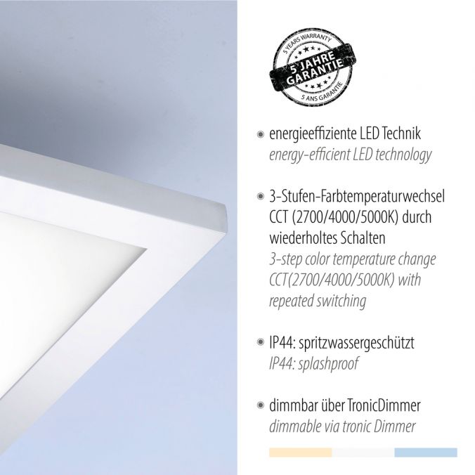 Paul Neuhaus LED-Panel, Rahmen chrom , IP44, Badezimmer Panel, 45x45cm, CCT Bis zu 65% Rabatt