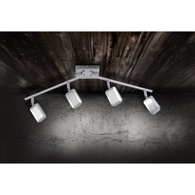 Paul Neuhaus LED-Deckenleuchte, chrom, warmweiße Lichtfarbe, energiesparend, modern 50% Rabatt für begrenzte Zeit