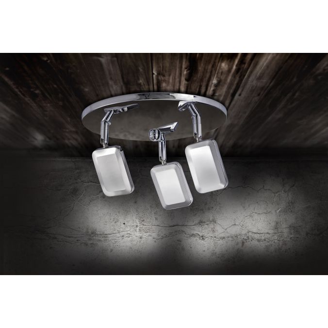 Paul Neuhaus LED-Deckenleuchte, Chrom, 3flammig, dreh und schwenkbar, Ø25cm Rabatte dieses Monats