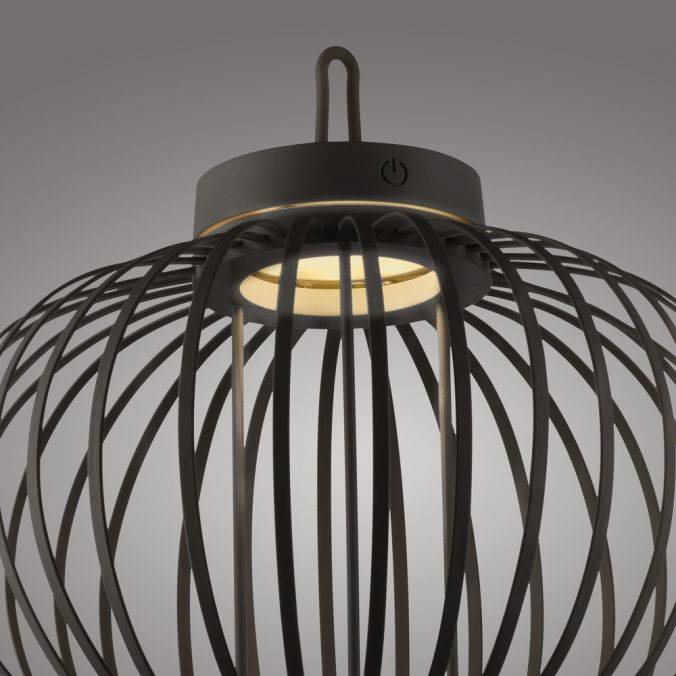 Paul Neuhaus LED Tischleuchte D=36cm schwarz Akkulampe USB IP44 dimmbar per Touch Angebote