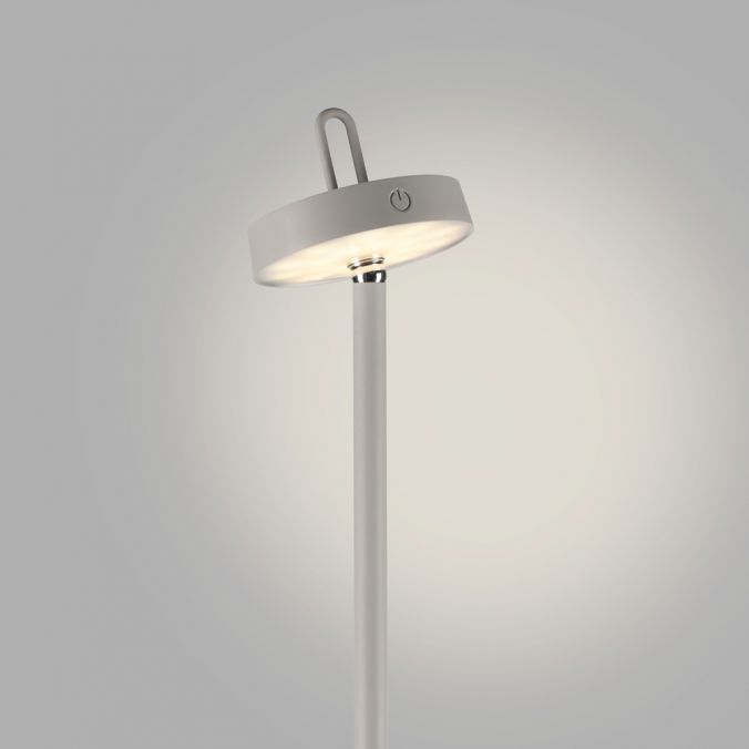 Paul Neuhaus LED Akku Stehlampe greige dimmbar per Touch IP44 Memoryfunktion im Angebot