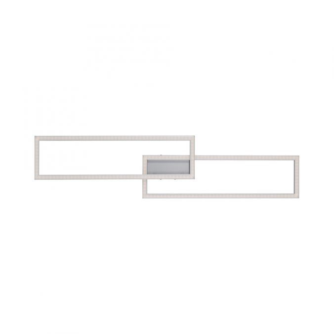 Paul Neuhaus LED Deckenleuchte stahlfarben und quadratisch, im Geometric Look Smart Home fähig Rabatt