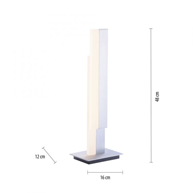 Paul Neuhaus Paul Neuhaus, Q-TOWER, LED-Tischleuchte, modern, linear, Smart Home Begrenztes Angebot