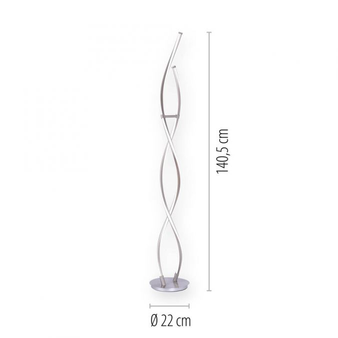 Paul Neuhaus Paul Neuhaus, Q-MALINA, LED-Stehleuchte, geschwungen, dimmbar, CCT, Smart Home Top Angebot