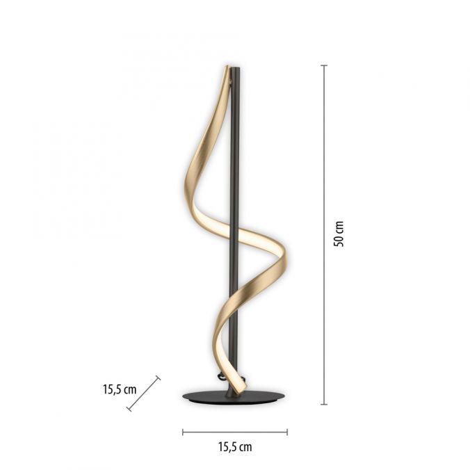 Paul Neuhaus Paul Neuhaus LED Tischleuchte Q-SWING anthrazit messing matt steuerbar Smart Home Online Outlet