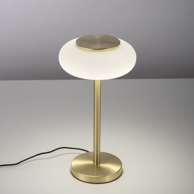 Paul Neuhaus Paul Neuhaus Q ETIENNE Tischleuchte Smart Home messingfarbig dimmbar rund Blitzangebot