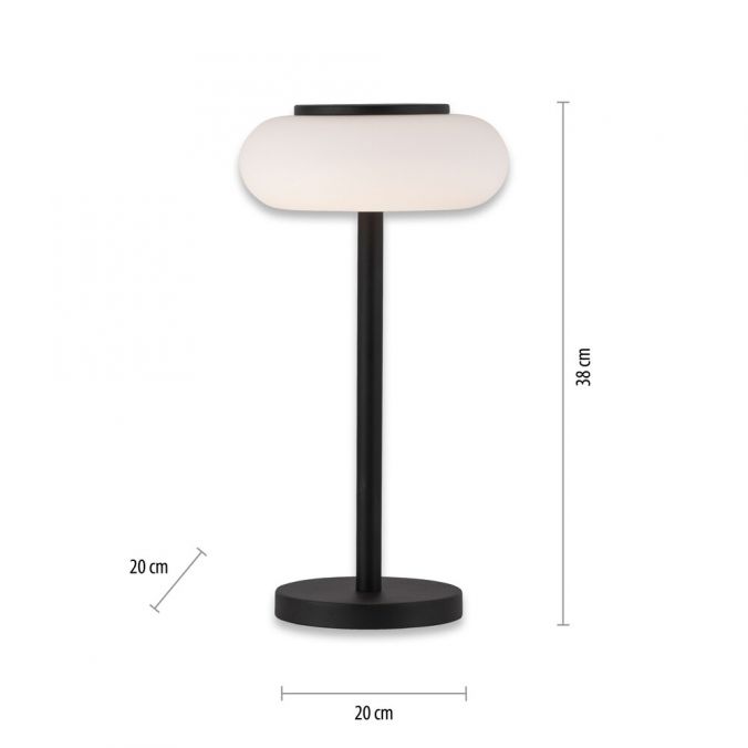 Paul Neuhaus Paul Neuhaus Q ETIENNE LED Tischleuchte Smart Home schwarz dimmbar rund Große Rabatte