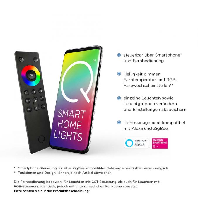Paul Neuhaus Paul Neuhaus, Q-RILLER, Pendelleuchte, RGB, Fernbedienung, Smart Home Bestseller