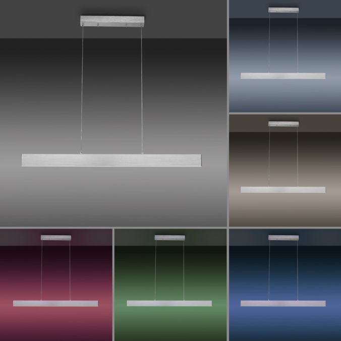 Paul Neuhaus LED Pendelleuchte silber, Fernbedienung, Medion-App smarthome Sonderangebote