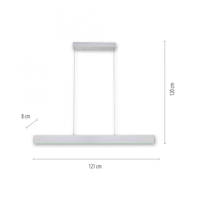Paul Neuhaus LED Pendelleuchte silber, Fernbedienung, Medion-App smarthome Sonderangebote