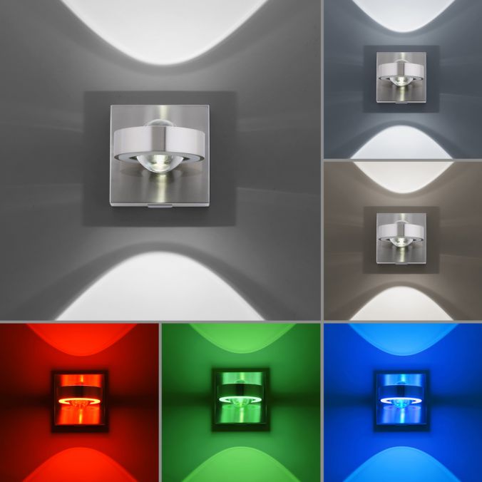 Paul Neuhaus Paul Neuhaus, Q-MIA, LED Wandleuchte, alufarbig, Smart Home Wochenangebot