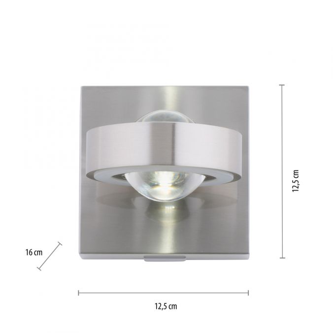 Paul Neuhaus Paul Neuhaus, Q-MIA, LED Wandleuchte, alufarbig, Smart Home Wochenangebot