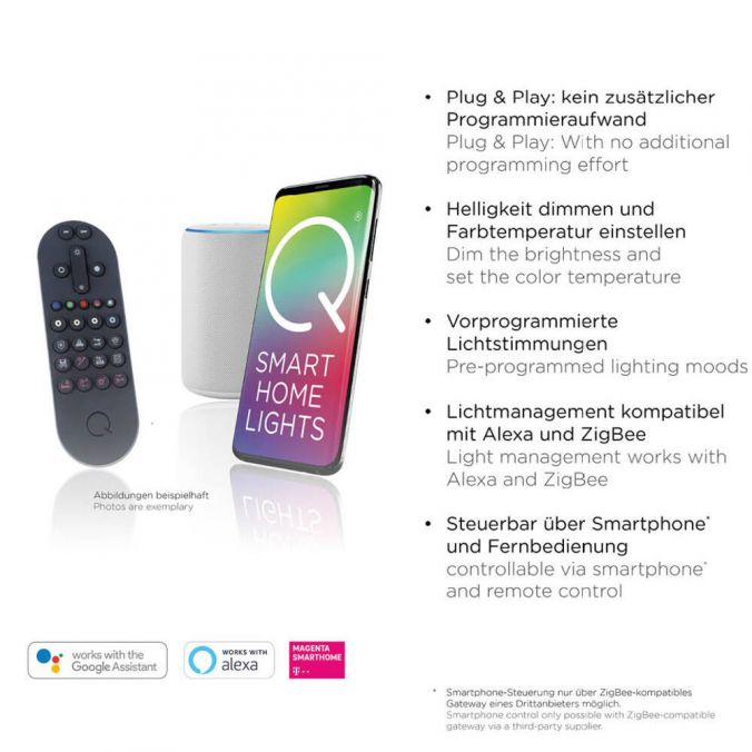 Paul Neuhaus Paul Neuhaus LED Deckenleuchte Q-MAGONG schwarz steuerbar Smarthome Kostenlose Rückgabe
