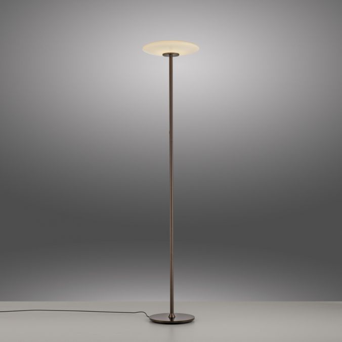 Paul Neuhaus Paul Neuhaus LED Stehleuchte PURE Vitrum dark-metal-brown Rauchglas JETZT KAUFEN
