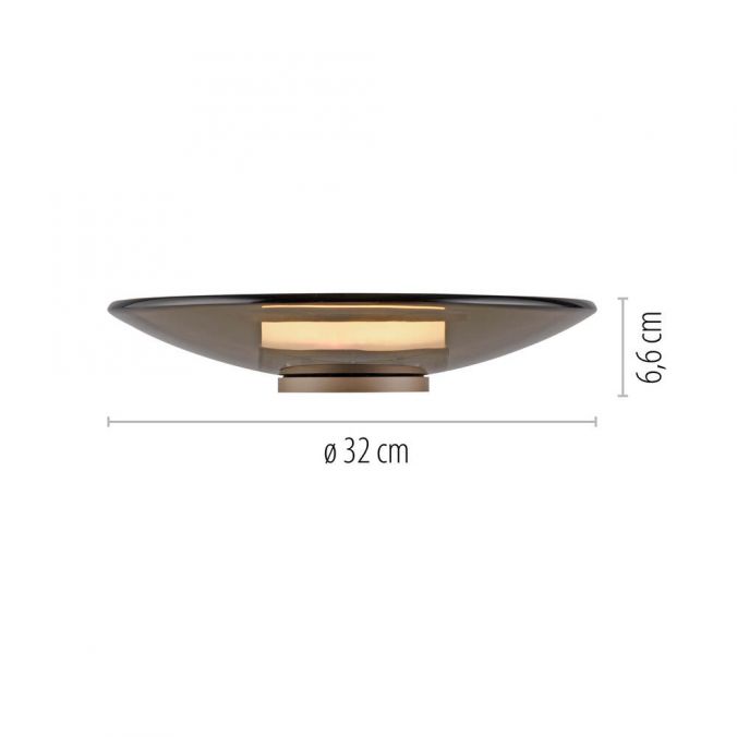 Paul Neuhaus Paul Neuhaus LED Tischleuchte Pure Moon bronze Amberfarben Touchdimmer Letzte 2 Tage