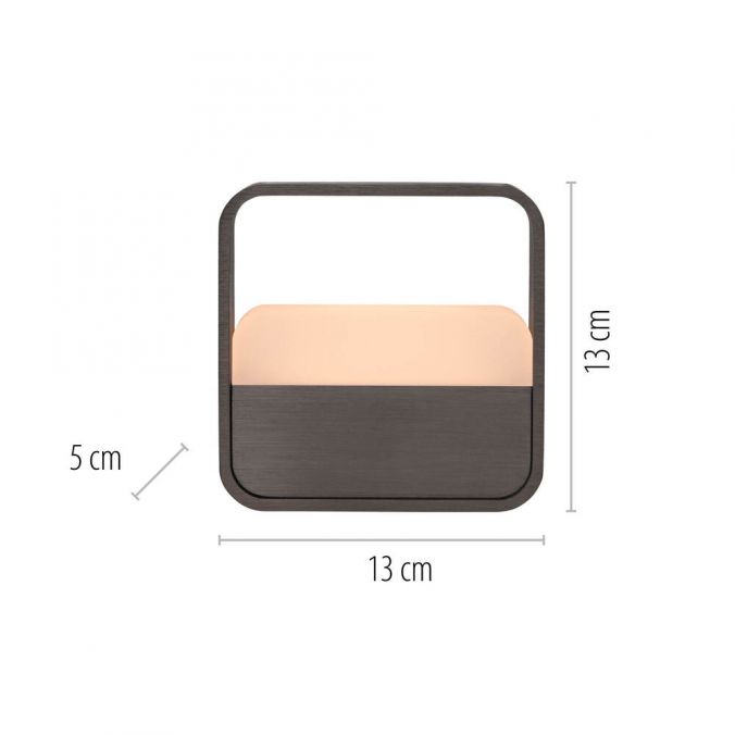 Paul Neuhaus Paul Neuhaus LED Tischleuchte Pure Go dark-metal brown Akku Touch USB Bis zu 60% Rabatt