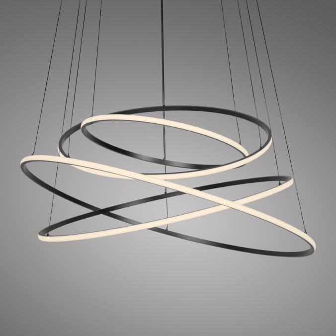 Paul Neuhaus Paul Neuhaus LED Pendelleuchte PURE E-Flying Rings grau e-LIFT elektrisch Nur für heute