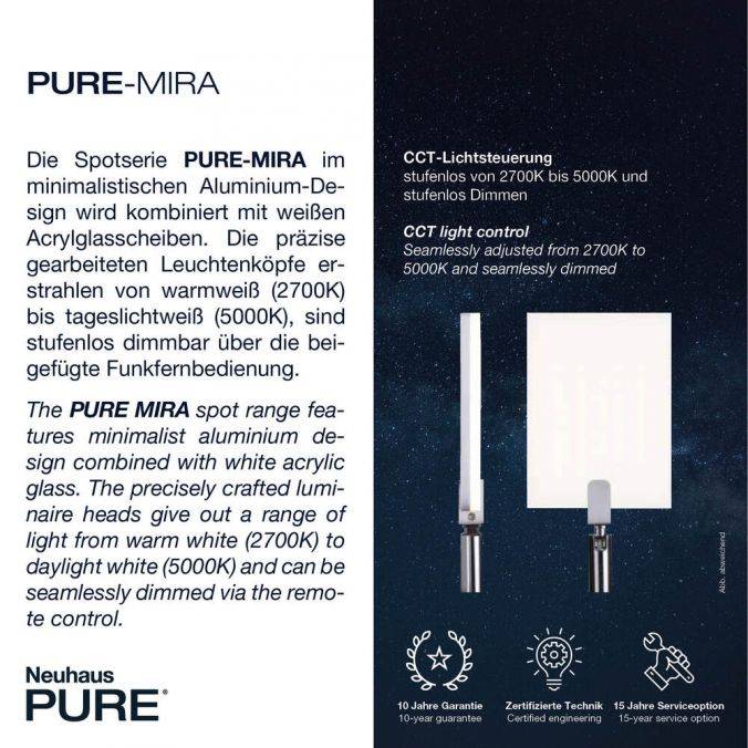Paul Neuhaus Paul Neuhaus PURE MIRA LED Deckenleuchte schwarz 4 flammig dimmbar CCT Memory Discount Store für neue Produkte