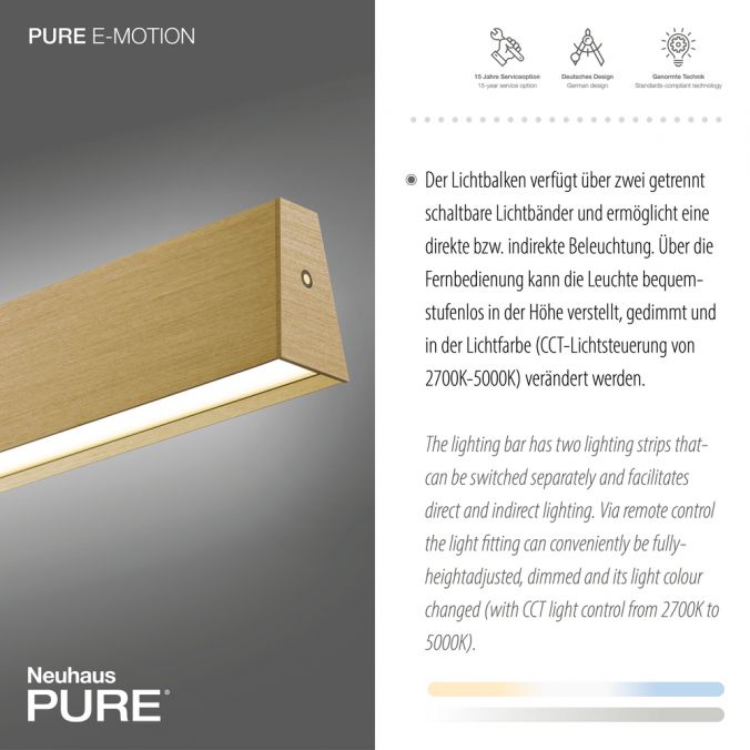 Paul Neuhaus Paul Neuhaus LED Pendelleuchte PURE-E-MOTION messing matt elektrisch Touch Kostenloser Versand international