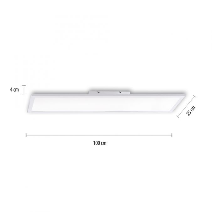 Paul Neuhaus LED-Panel, weiß, 100x25cm, Lichtfarbsteuerung, Fernbedienung Blitzverkäufe