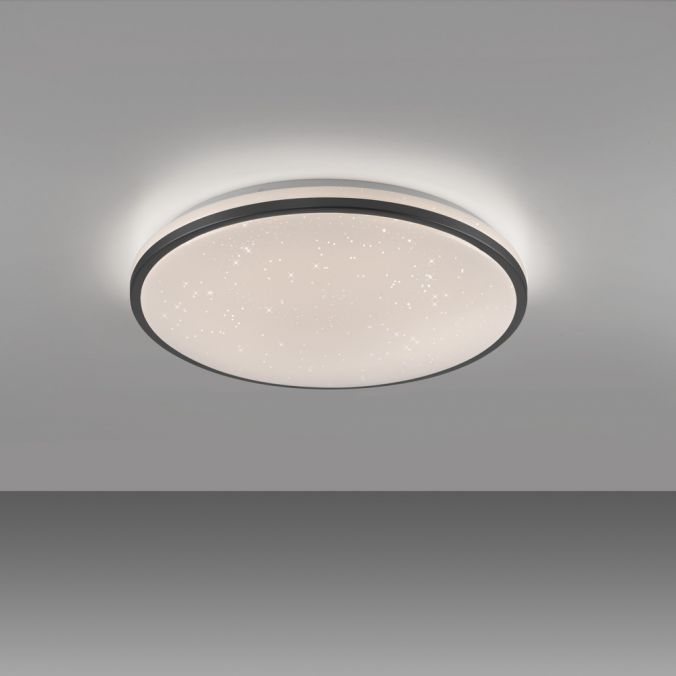Paul Neuhaus LED Deckenleuchte D=49cm schwarz Sternenhimmeloptik dimmbar Kostenloser Versand