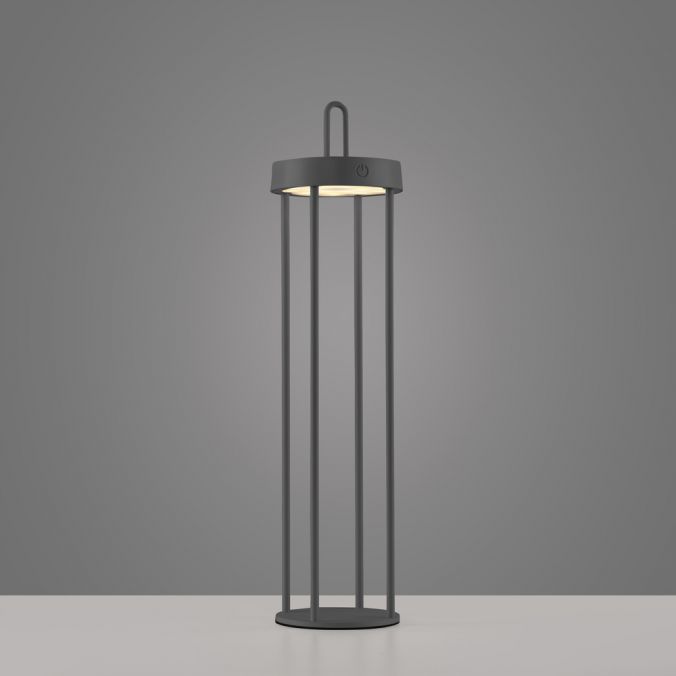 Paul Neuhaus LED Akkulampe Tischleuchte schwarz 50cm Touchdimmer IP44 Gartenleuchte Begrenztes Angebot